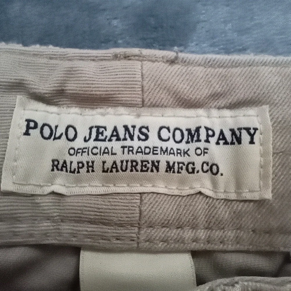 Polo Jeans Co Cargo Shorts Mens 36 Tan‎ Khaki 100% Cotton Utility Relaxed Fit